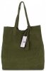 Kožené kabelka shopper bag Vittoria Gotti zelená V205454